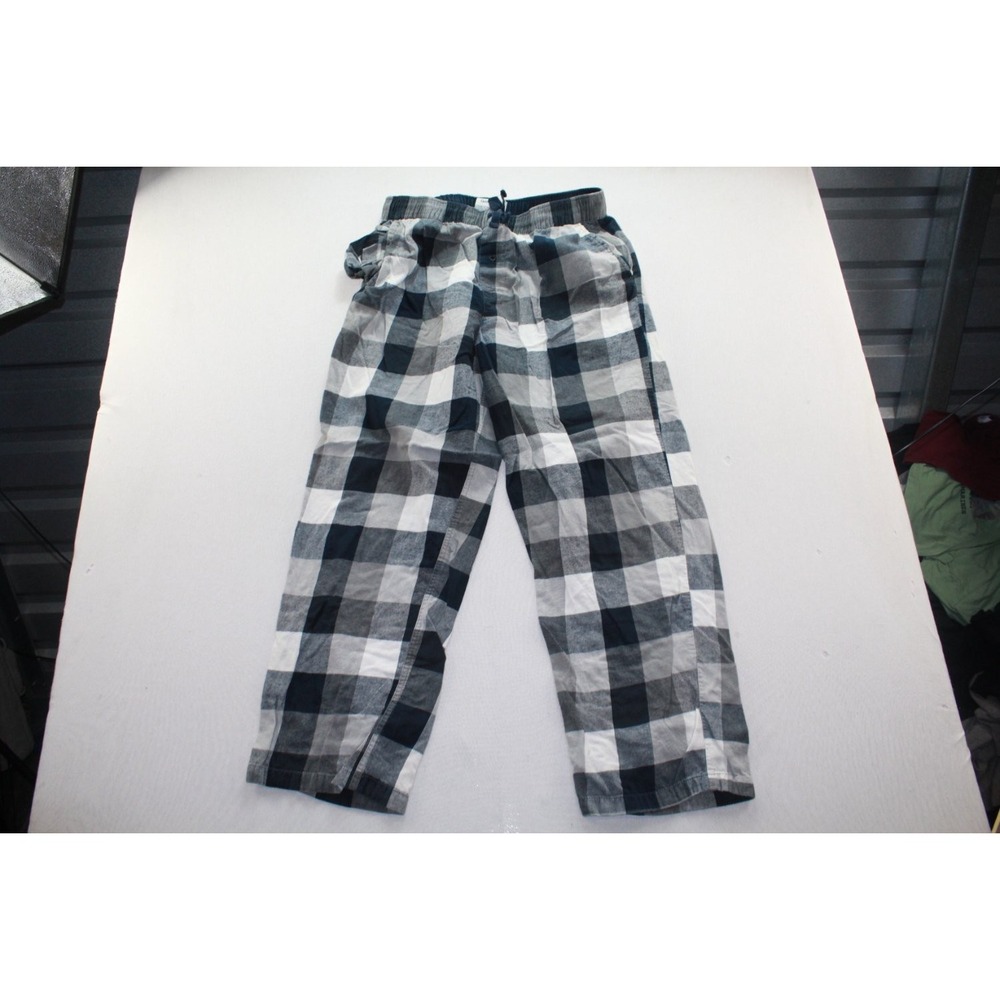 Goodfellow & Co Mens Pajama Pants Size Large Blue Gray Buffalo Plaid Flannel